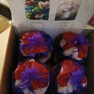 Set of 22 Satin Scrunchies in 22 Colors : BACK TO SCHOOL SALE